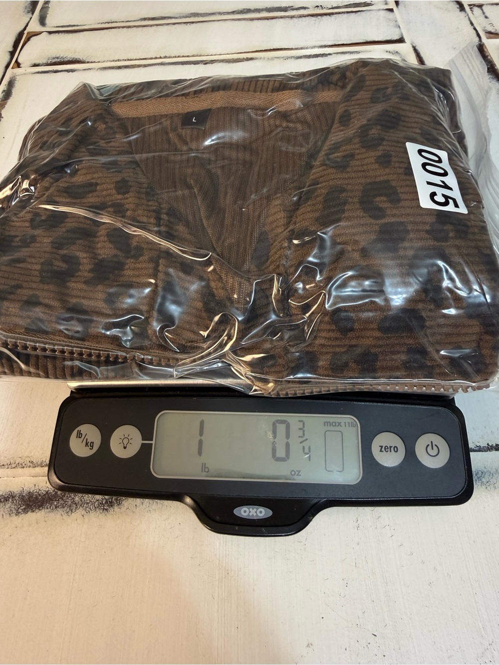 Boho oversized Leopard Print Quarter-Zip Pullover Size Large - Picture 15 of 15